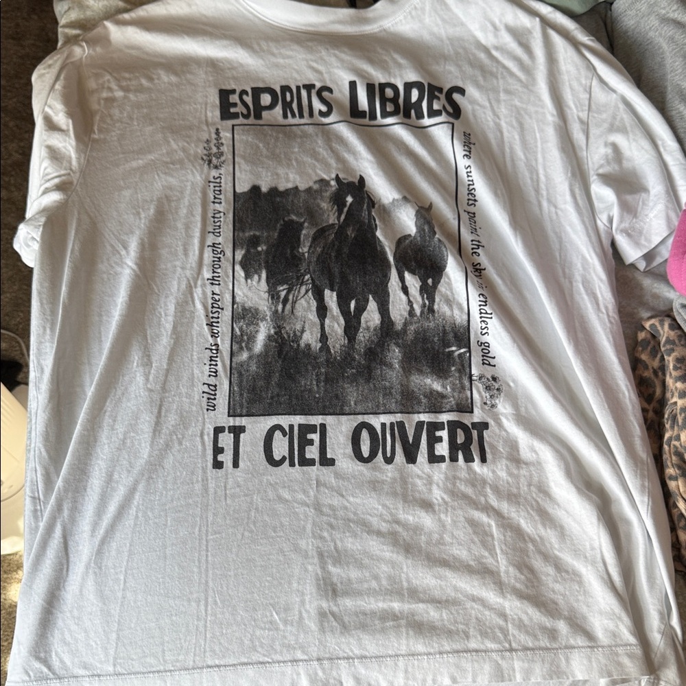 Abercrombie & Fitch White Graphic Tee